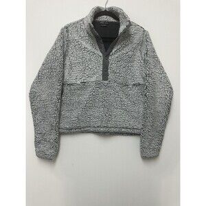 Prana Polar Escape Jacket Womens Small Frosted Sherpa Fleece Pullover Snap